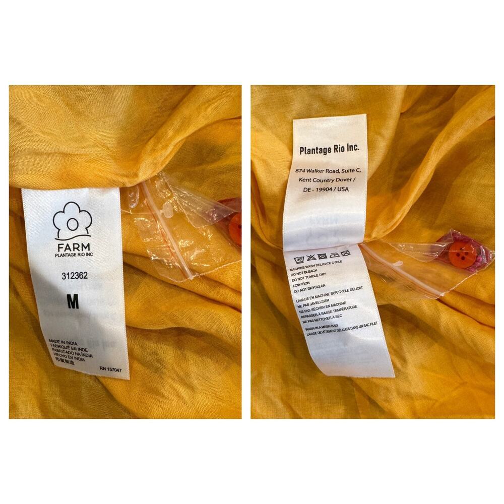 Farm Rio Fruit Dream Long-Sleeve Mini Dress Size Medium - Picture 15 of 16